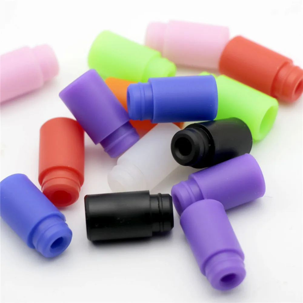 5pcs Disposable Silicone Rubber Test Tester Color Drip Tips Mouthpiece