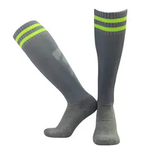 Профессиональные взрослые мужские носки для футбола, спортивные Леггинсы, женские мужские футбольные носки, Гольфы выше колена, плотные махровые носки