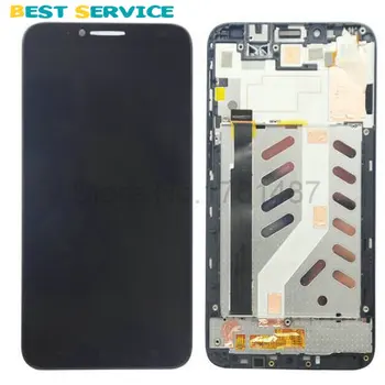 

For Alcatel One Touch Idol 2 OT6037 6037 Lcd Display with touch screen digitizer assembly with Frame Black White Fee Shipping