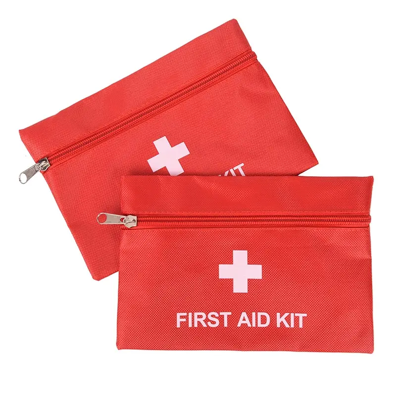 1pc Red Waterproof First aid Bag Portable Outdoor First Aid Kit Bag for