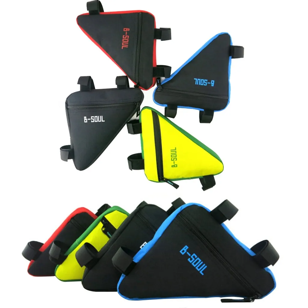 Clearance 2019 New B-SOUL Bicycle Front Frame Bag Cycling Bike Tube Pouch Holder Saddle Panniers #NN709 5