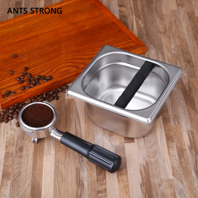 Best Price ANTS  STRONG Simple design coffee knock box/stainless steel household coffee powder residue box tool accessory
