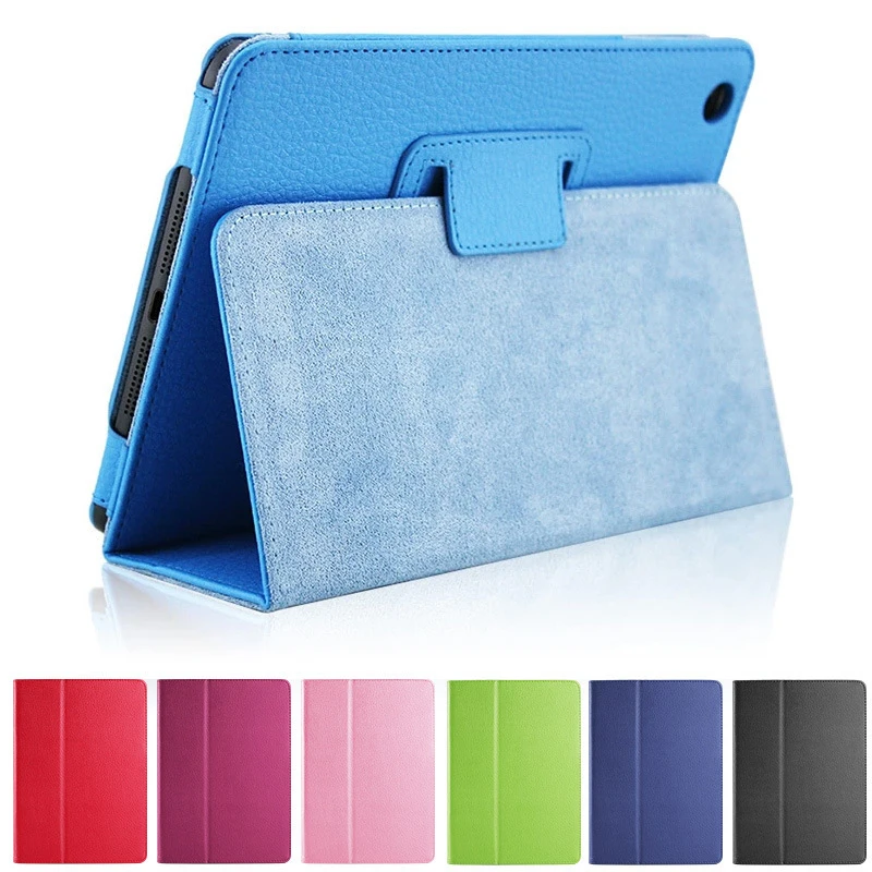 

Matte Litchi Surface Flip PU Leather Case for Apple Ipad Mini 1 2 3 with Retina Smart Stand Magnetic Sleep Wake UP Pouch Cover