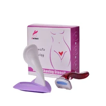 Female Epilator Hair Remover Smooth Razor Intimate Mini Shaver Secret Privates Part Bikini Shaving Template Sex toys for Women bikini privates shaving stencil sexy female pubic hair razor