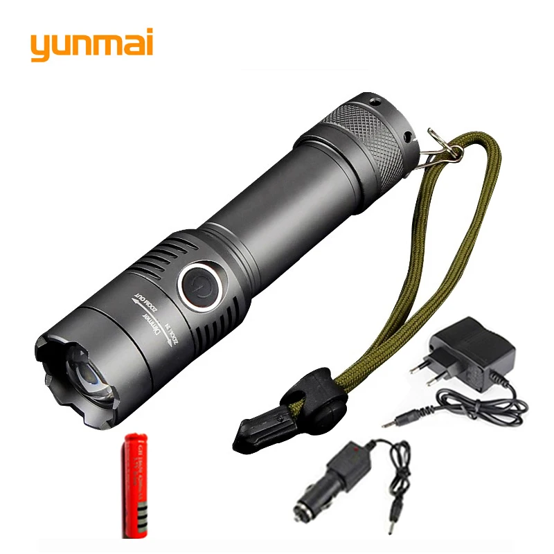 NEW XM-L T6 Led Flashlight 3800Lumens Torch Zoomable Waterproof Tactical for 3xAAA or 1x18650 Camping Hiking | Лампы и освещение