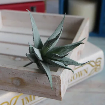 

Real Touch Aloe Artificial Succulent Garden Plants Fake Cactus Arrangements Plastic Green Flower Leaf Home Decoration Cheap