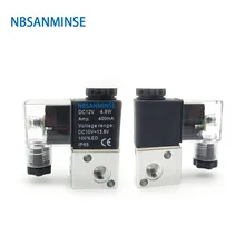 NBSANMINSE 3 Way 2 Position Solenoid Valve 3V 1 - M5 / 06 Normally Closed Pneumatic Control Valve AirTAC Type airtac type solenoid valve pneumatic control valve reverse solenoid valve 4v130 06