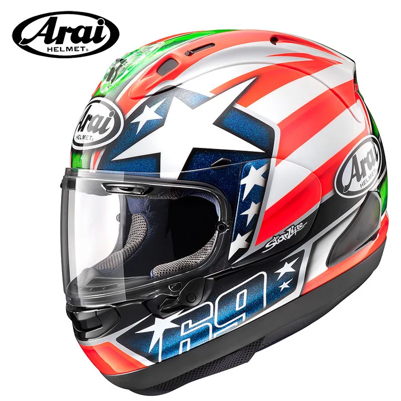 

Original ARAI RX7X Motorcycle Helmet RX7V MOTO GP Racing Motocross Maveric Nakano Moto Casque Casco motocicleta Capacete Snell