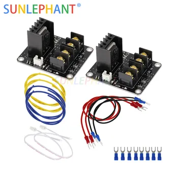 

2Pcs 3D Printer Heated Bed Power Module High Current 210A MOSFET Upgrade RAMPS 1.4 With Cable