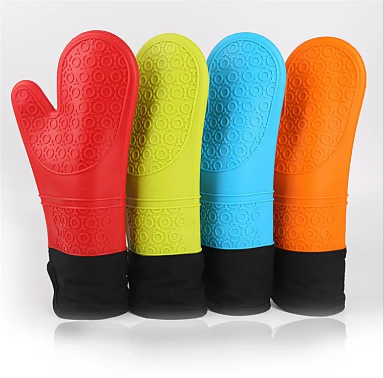 100 PCS long length and ADD cotton silicone cloth glove microwave oven