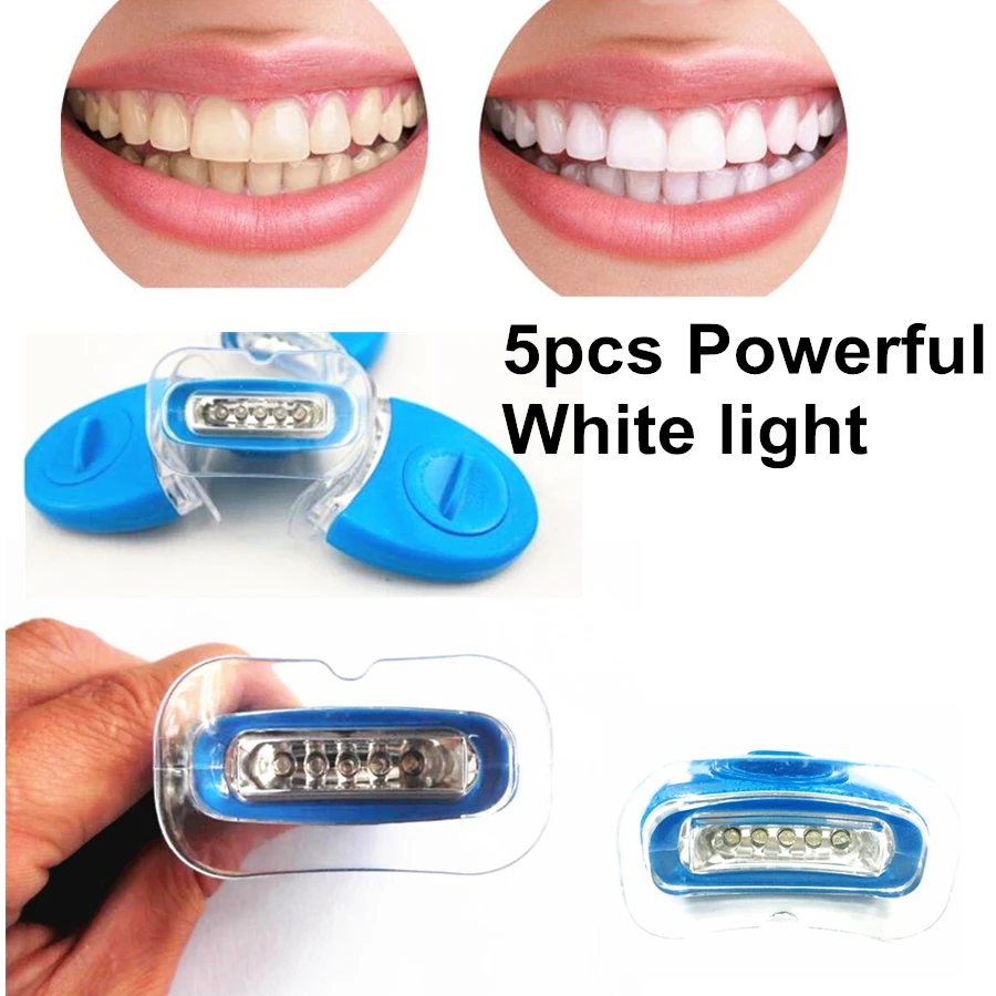 5pcs Powerful light dental oral hygiene Teeth tooth whitening light