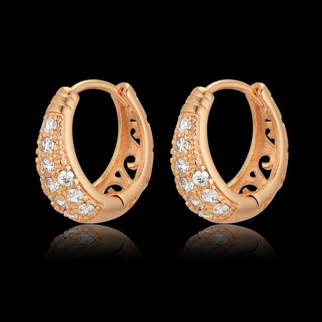 American Style Luxury Earrings For S Bijoux Brinco Gold Plated American Style Luxury Earrings For S Bijoux Brinco Gold Plated Small Hoop Valentine Gift