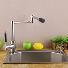 2015 Продажа Нет Torneiras Смесители Медный Кухонный Кран Горячей и Холодной Воды На Выходе Складной Может Поворачиваться на 360 Градусов стрейч