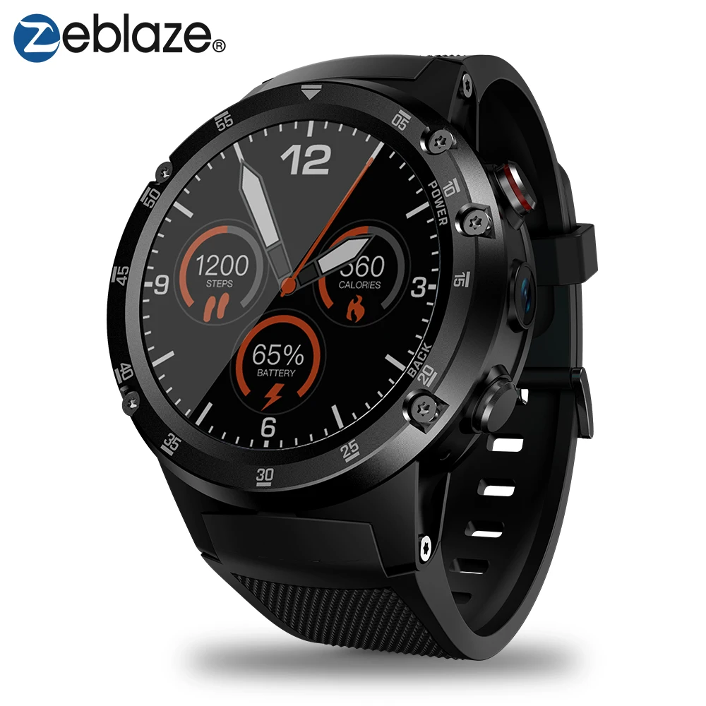 

Zeblaze THOR 4 Plus 4G Smartwatch Phone 1.4 Inch Android 7.1 MTK6739 Quad Core GPS WIFI Smart Watch With SIM Card 16GB Camera