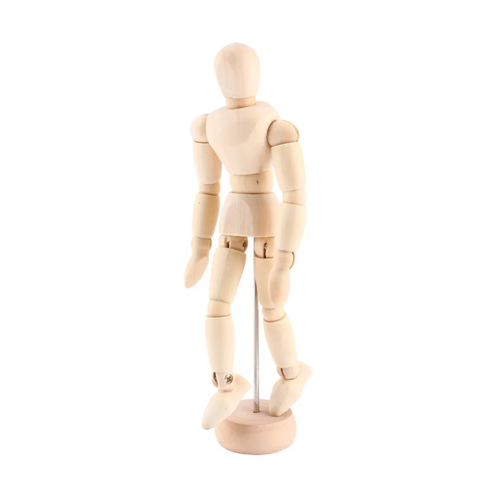 

5.5inch Paint Sketch Wooden Man Model Artist Movable Limbs Doll Male Wooden Toys Art Draw Action Figure Mannequin Kids Toy