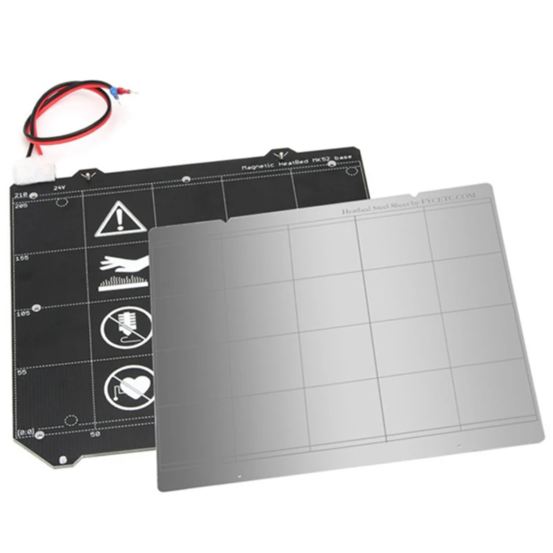 

For Prusa I3 Mk3 3D Printer Mk3 Magnetic Heat Bed Mk52 24V Wiring Thermistor With Magnet + Steel Sheet For Prusa I3 Mk3 Mk3S