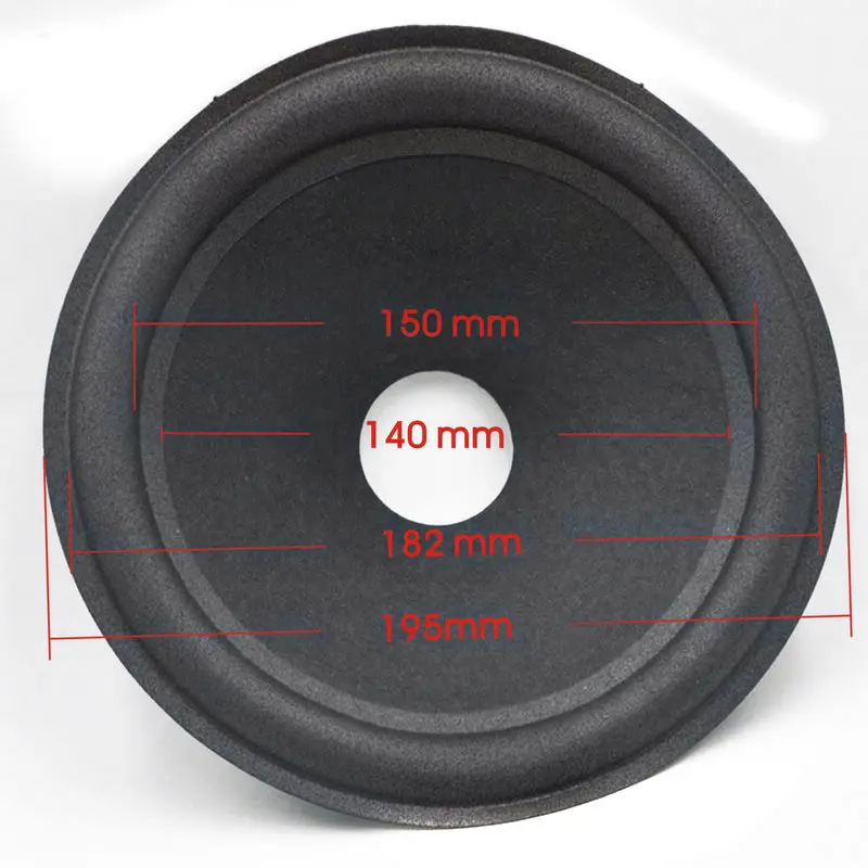 8 Inch 196mm Speaker Foam Edge Surround Repair Part Black Woofer Foam Edge Speaker Repair Parts Accessories Mayitr