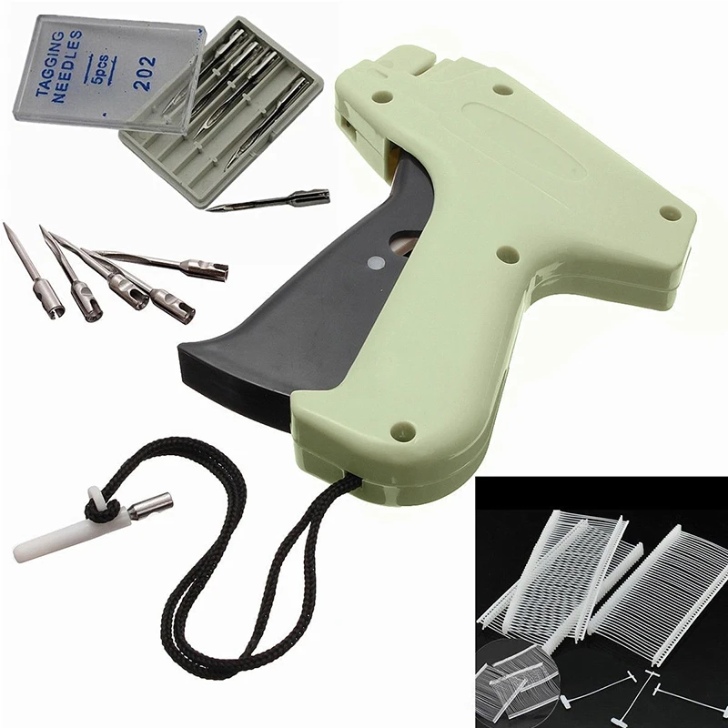 

Clothes Garment Price Label Tagging Tag Gun Machine+ 5 Steel Needles + 1000 Barb