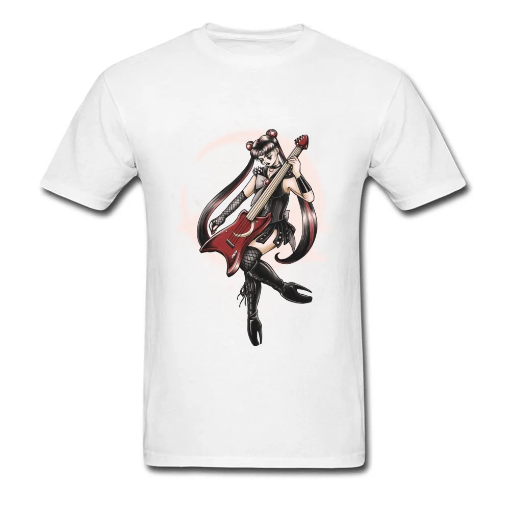 Black Metal Moon cosie Short Sleeve Tops Shirts Summer Round Neck 100% Cotton Fabric Mens T Shirts cosie T-shirts High Quality Black Metal Moon white