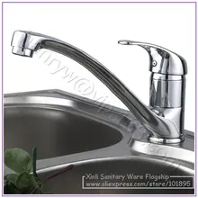 L16371-роскошный смеситель для кухни на бортике из хромированной латуни с горячей и холодной водой