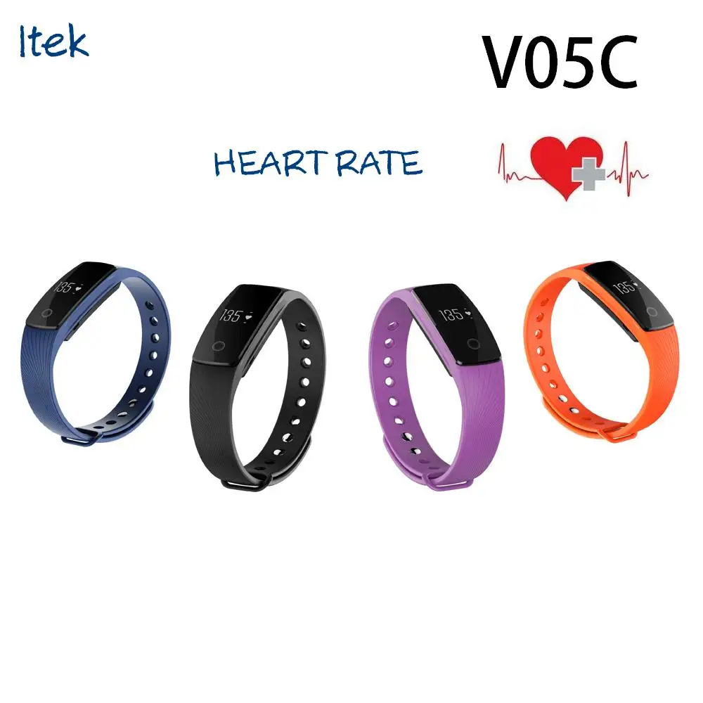 New Itek V05C Bluetooth Smart band HeartRate Monitor Fitness Tracker
