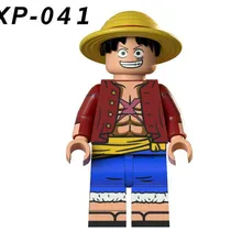 100 шт. xp041 строительные блоки Borsallno Nami Nico Robin Sir Crocodile Roronoa Зоро обезьяна Д. Луффи экшн-кирпичи Подарочные игрушки