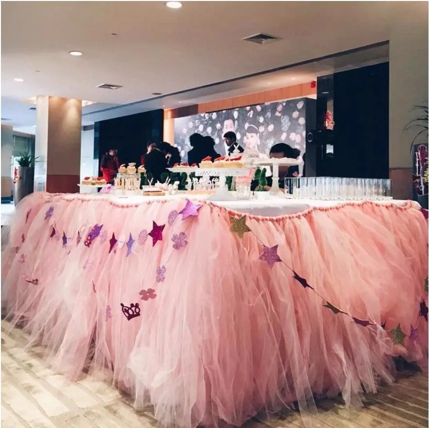 

22mx15cm Wedding Table Runner Decoration Yarn Roll Crystal Tulle Organza Wedding Birthday Party Decorations Kids