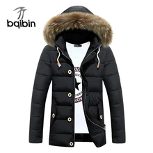 2017 Winter Men’s Jackets Fur Collar Long Parkas Men Overcoats Thick Casual Hooded Male Coats Brand Clothing 3XL Plus Size