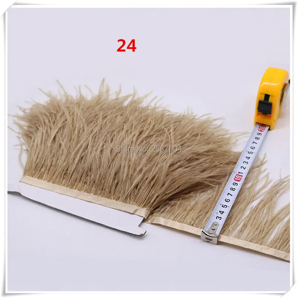 22 brown ostrich feather fringe 5_