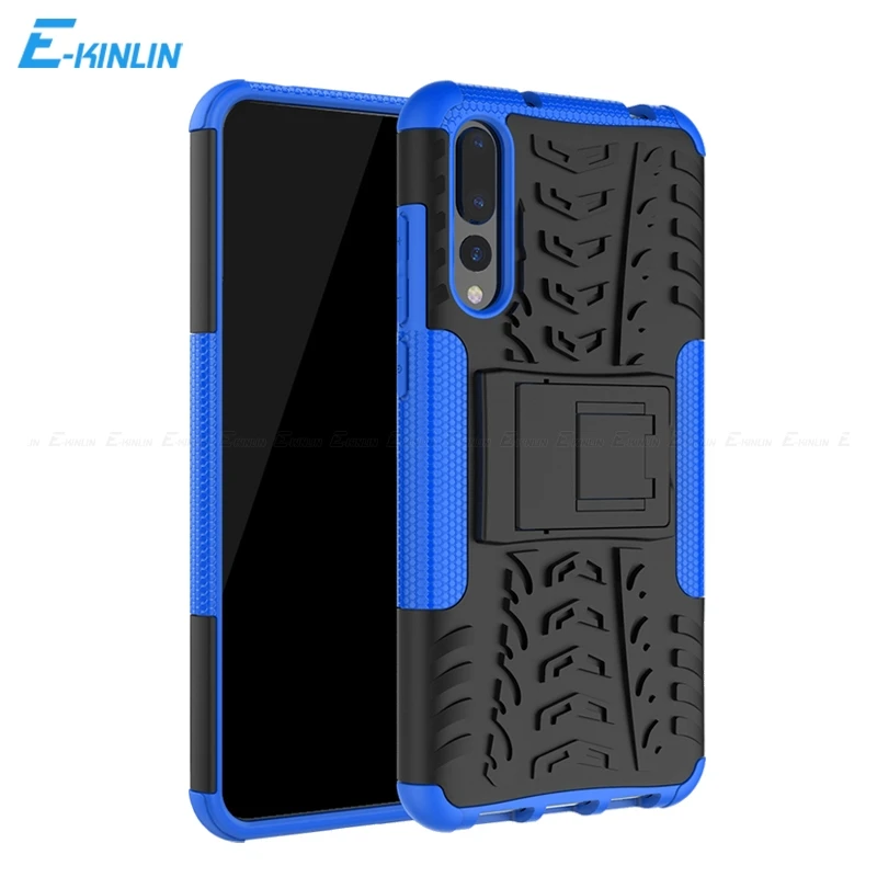 

Hard Plastic Soft TPU Case Rugged Kickstand Armor Hybrid Cover For Huawei Mate 20 10 Pro P30 P20 P10 P9 P8 Lite 2017 Honor 10