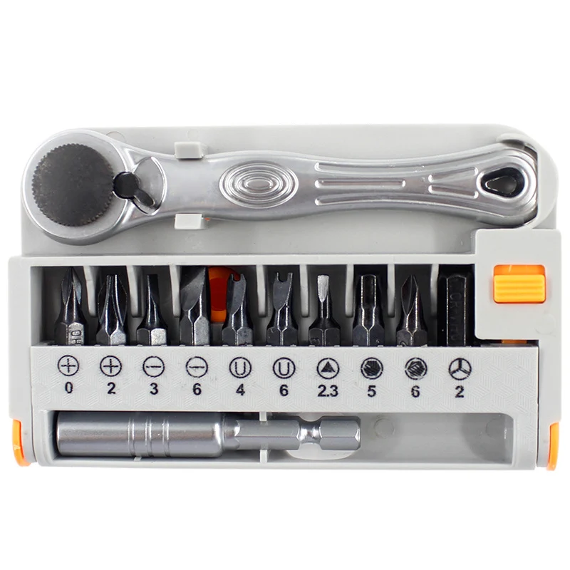 

12pcs/set Mini Ratchet Wrench Adjustable Wrench Ratcheting Screwdriver Bits Set GHS99