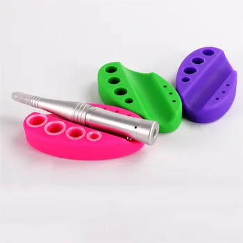 

Oval Permanent Makeup Holder Silicone Eyebrow Tattoo Pigment Ink Cup Cap Cotton Swabs Stand Holders Microblading Supplies