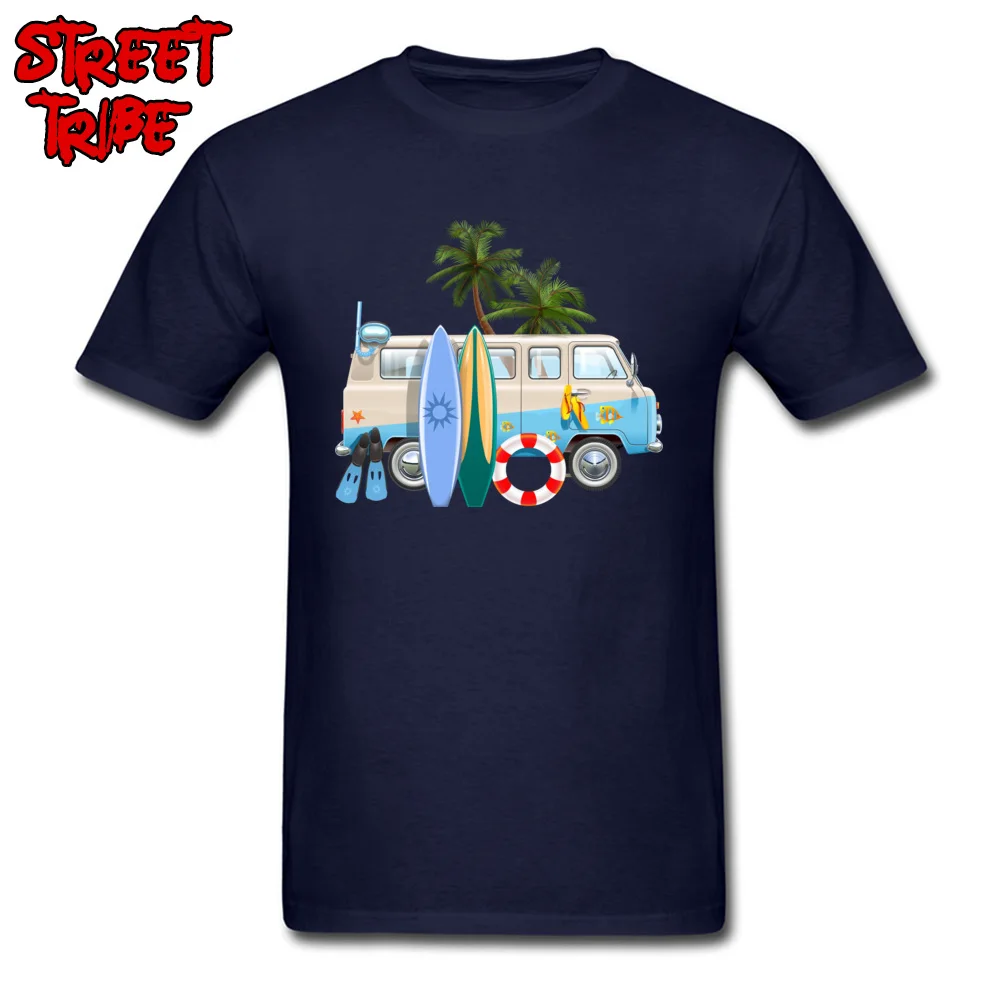 car and surfboard 23561 100% Cotton Fabric Tees for Boys Leisure T Shirt comfortable Designer Round Neck Tee Shirts Short Sleeve car and surfboard 23561 navy