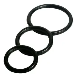 Zerosky 3 шт./лот кольцо для пениса PRO черный силиконовый сексуальный велнесс Импотенция Эрекция помощь секс-игрушки для мужчин пары