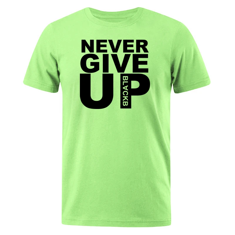 Mo Salah You'll Never Walk Alone Мужская футболка Never Give Up Liverpool мужская футболка Повседневная Хлопковая мужская футболка Летняя Новинка топы футболки - Цвет: light green 1