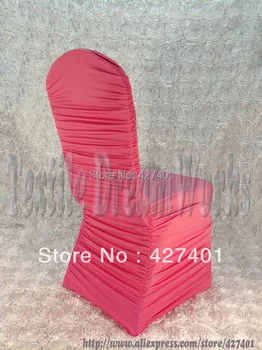

Hot Sale Light Pink Ruffle Lycra Chair Cover /wedding chair covers/Flouncing Chair Cover For Wedding Decoration