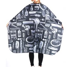 Анти-пыль полиэстер Парикмахерская повязка на голову антистатический Салон Парикмахерская накидка с рисунком хорошего качества парикмахерский халат PB-02