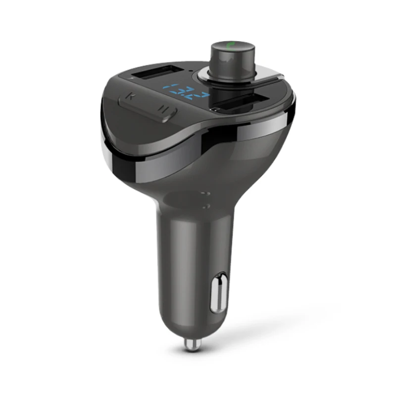 

Car MP3 Bluetooth FM Transmitter 2 USB Fast Charge Car U Disk TF Memory Card Music Player Car Voltage Monitoring Hands-free Call
