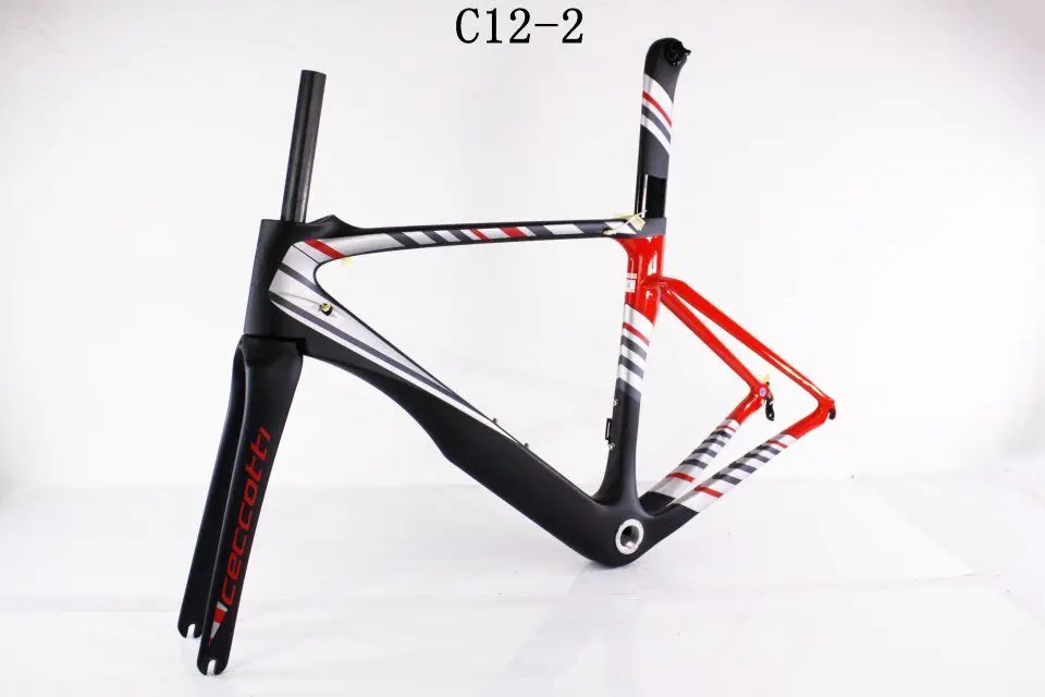 Top CECCOTTI carbon Bicycle road frame Di2 Mechanical racing bike carbon road frame 2018 road bike frame+fork+seatpost+headset+clamp 0