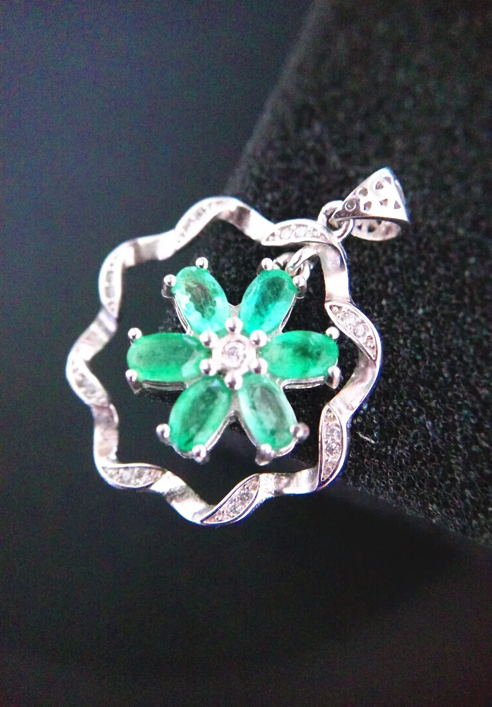 Elegante серебряная подвеска из драгоценного камня 4 шт. 3*5 мм круглый разрез натуральный Коламбия изумрудная подвеска цельный 925 Серебряный кулон
