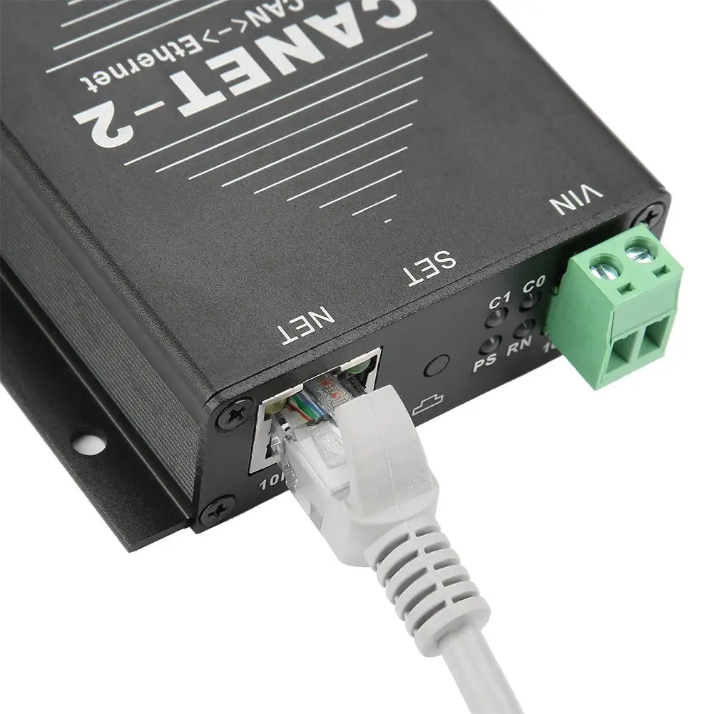 CANET-2 Ethernet к CAN интерфейсный конвертер 2-Way CAN-Bus к LAN TCP/IP адаптер данных Ethernet к CAN-адаптеру