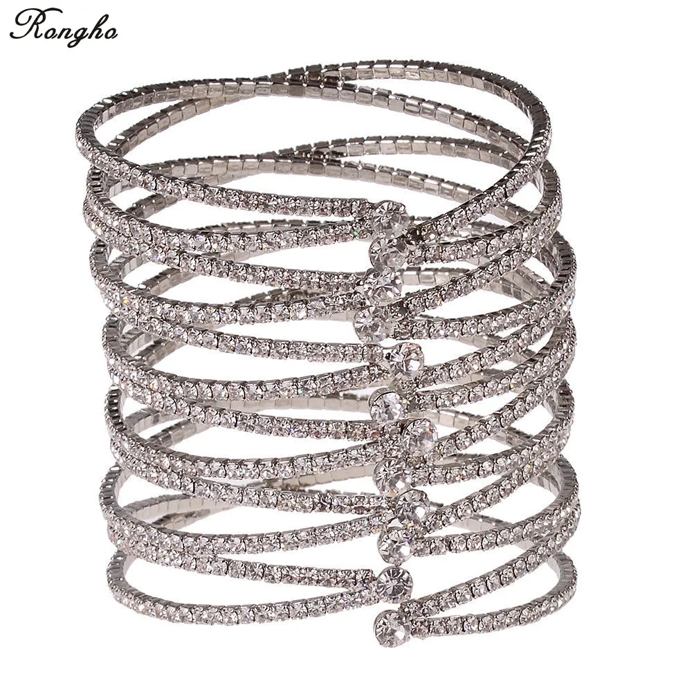 Buy New Brand Crystal Helical Spring Bangles Women