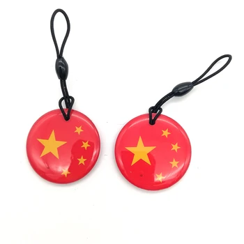 

125Khz RFID T5577 Token Tag Keychain Rewritable Door keys Blank Cards For Copier Duplicator Cloner Access Control Card(1Pcs )
