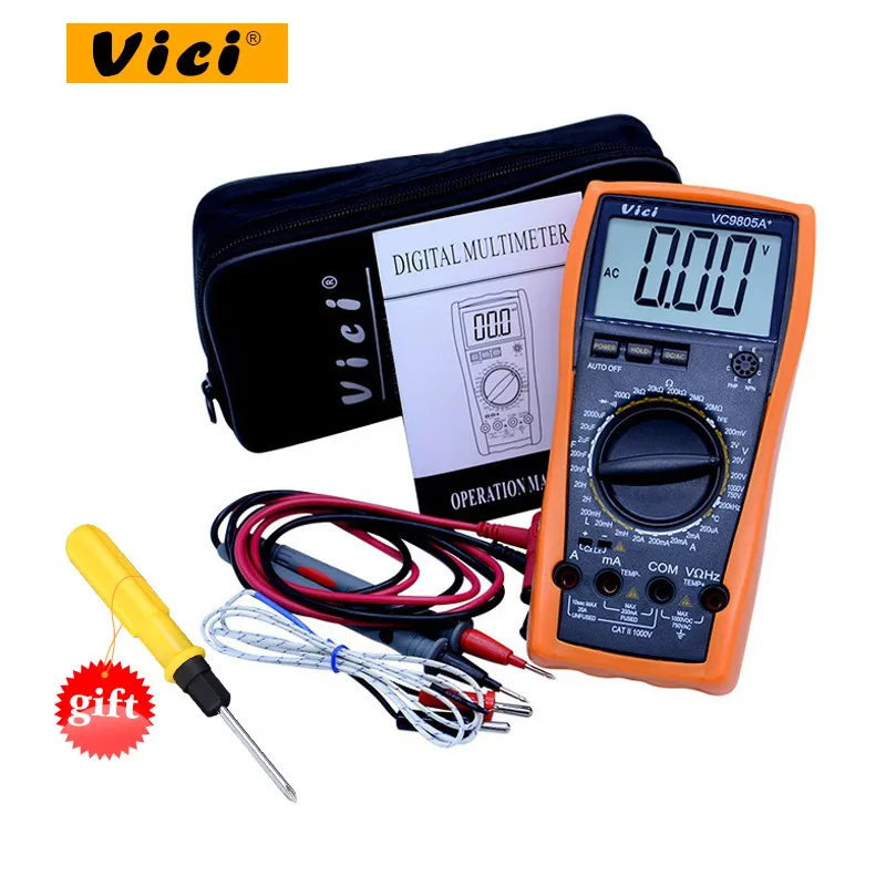 Цифровой мультиметр VICI VC9805A + измеритель температуры индуктивности емкости