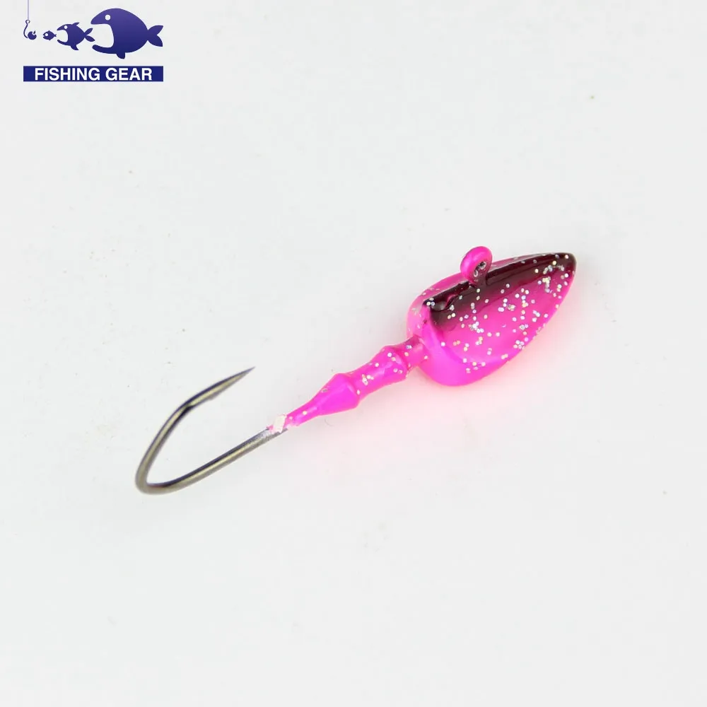 14g fishing lead jig head hook 3pcs sea bass ice carp fishing hooks lead head triangle jig head bait fishing leurre peche pesca  (13)