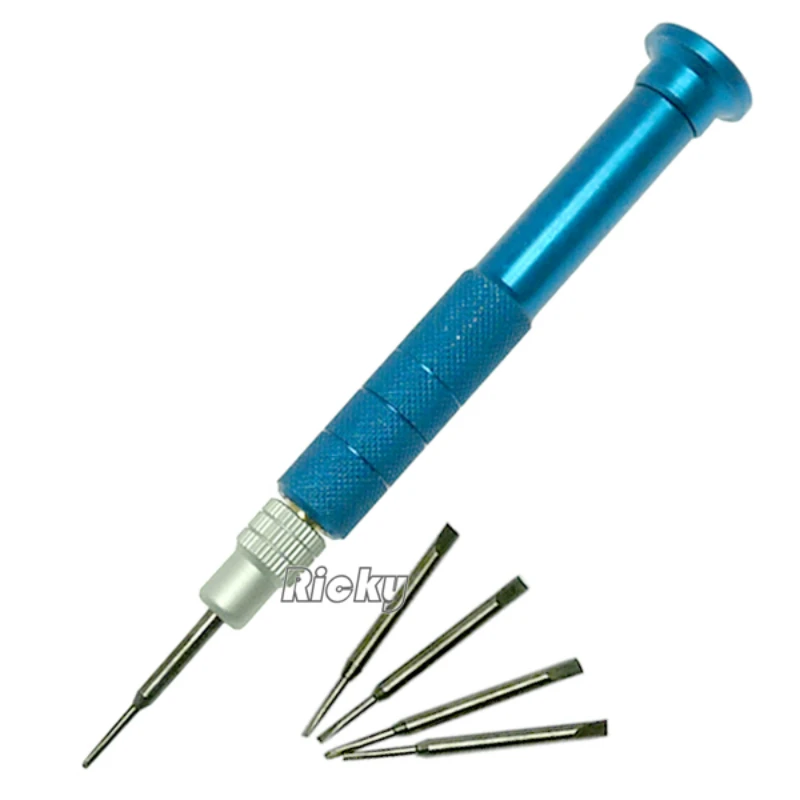 

5 in 1 Aluminum Precision Screwdriver Set Multi-use Repair Tools Blue