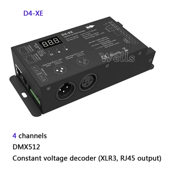 

4 Channel Constant Voltage or Constant Current DMX512 & RDM Decoder with digital display 4CH DMX512 led Decoder controller