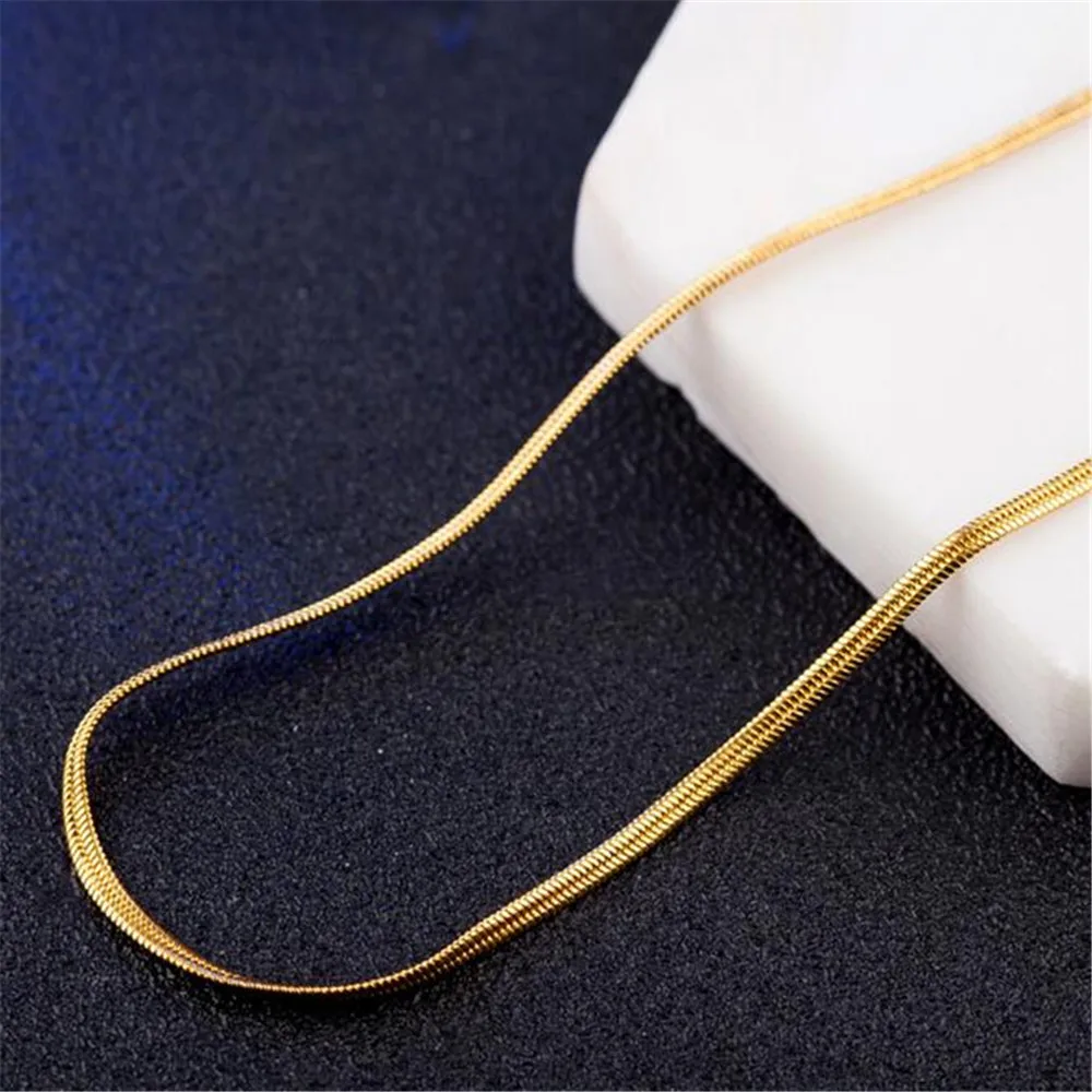 

WQQCR 50cm, 2mm, Stainless Steel Gold Color Necklaces Cobra Chata Chain Men's Jewelry Men's 2018, Wholesale & Free Shipping