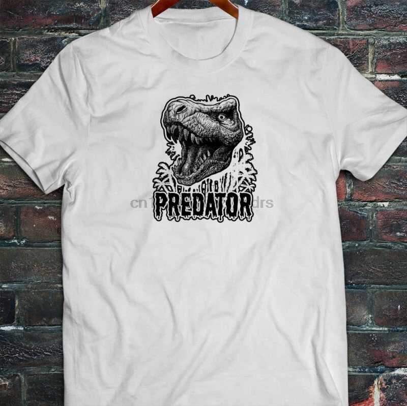 Хищник T-REX тираннозавр динозавр Роар Дино мужская белая футболка | Мужская одежда