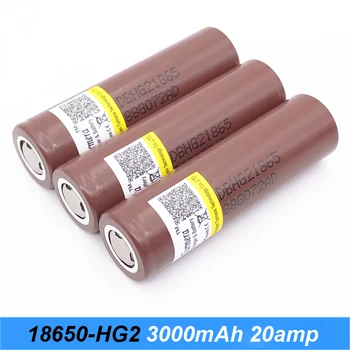 

Turmera battery 18650 hg2 3000mah 30a discharge current for screwdriver shura shurik battery and electric cigarette 3pieces